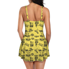 Load image into Gallery viewer, Cowgirl Graphics Skirted One Piece Swim Suit
