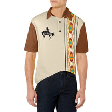 Load image into Gallery viewer, Baha Ranch Desert Cowboy Aztec Polo Shirt
