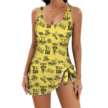 Load image into Gallery viewer, Cowgirl Graphics Skirted One Piece Swim Suit
