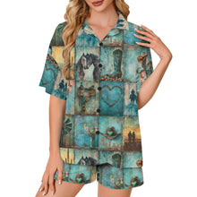 Load image into Gallery viewer, Baha Ranch Turquoise Dreams Womens Pajamas Made in America
