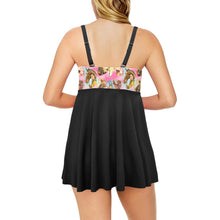 Load image into Gallery viewer, Vintage Cowgirl Swim Dress &amp; Shorts Set
