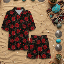 Load image into Gallery viewer, Baha Ranch Red Rose Women's Pajama Set Made in America
