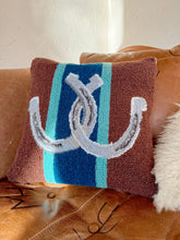 Load image into Gallery viewer, The Striped Double Horseshoe Hook Pillow
