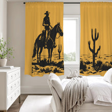 Load image into Gallery viewer, Desert Cowboy Window Curtain 52"x63" Made in America
