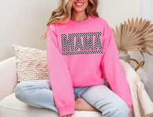 Load image into Gallery viewer, Mama/Wifey checkered w/sleeve or without Neon Pink - Multiple Styles/Design
