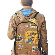 Load image into Gallery viewer, Vintage Cowgirl Collage Backpack
