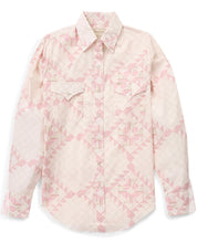 Load image into Gallery viewer, The Cowboygirl Blossom Pink Quilt Granddaddy Snap Shirt

