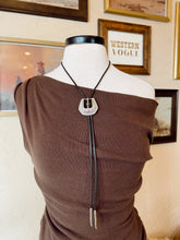 Load image into Gallery viewer, The Buckle HillBetty Bolo Necklace {GOLD + SILVER}
