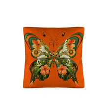 Load image into Gallery viewer, Retro Floral Butterfly Pillow Case Made in America
