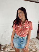 Load image into Gallery viewer, The Gingham Top in Red-BEST SELLER

