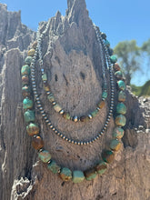 Load image into Gallery viewer, Sterling Silver Sage Canyon Stone Beaded Chain Necklace
