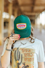 Load image into Gallery viewer, Fishin&#39; Beats Workin&#39; Patch Trucker Hat
