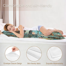 Load image into Gallery viewer, Baha Ranch Turquoise Dreams Body Pillow Cover Made in America
