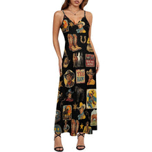 Load image into Gallery viewer, Vintage Cowboy Collage Western Sun Dress
