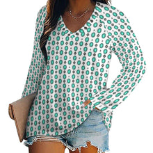 Load image into Gallery viewer, Baha Ranch Turquoise Concho Long Sleeve Top
