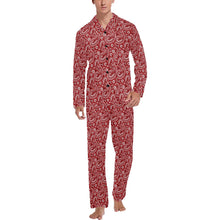 Load image into Gallery viewer, Red Bandana Men's Western Print Pajama Set
