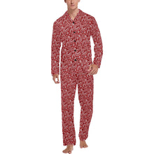 Load image into Gallery viewer, Red Bandana Men&#39;s Western Print Pajama Set
