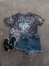 Load image into Gallery viewer, Upcycled By Katie: AC/DC High Voltage Tee – Hand-Bleached One-of-a-Kind (Kids S 6/6X) Shirt – Graphic Tee

