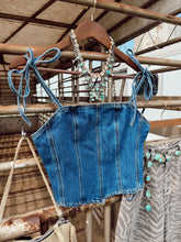 Load image into Gallery viewer, The Dumas Denim Corset Top
