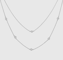 Load image into Gallery viewer, The Double Layer Rhinestone Cowgirl Necklace {GOLD + SILVER}
