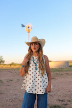 Load image into Gallery viewer, The Posie Polka Dot Denim Top
