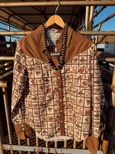 Load image into Gallery viewer, The Western Squares Pearl Snap Top
