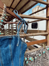 Load image into Gallery viewer, The Dumas Denim Corset Top
