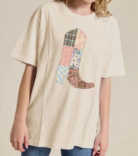 Load image into Gallery viewer, The Quilted Print Cowboy Boot T-Shirt
