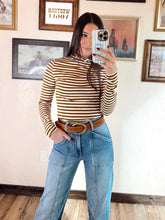 Load image into Gallery viewer, The Turner Top in Brown &amp; White
