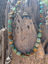 Load image into Gallery viewer, Sterling Silver Desert Sage Turquoise Beaded Necklace
