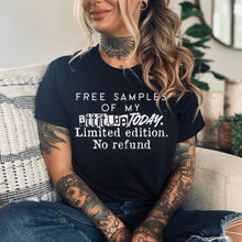 Load image into Gallery viewer, Free Samples of My Attitude Today Kids–Adult Gildan Black Shirt – Graphic Tee, Long Sleeve &amp; Crewneck.
