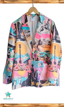 Load image into Gallery viewer, Baha Ranch Retro Pop Western Collage Blazer
