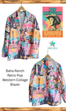 Load image into Gallery viewer, Baha Ranch Retro Pop Western Collage Blazer
