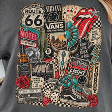 Load image into Gallery viewer, Vintage Western Rock Collage Graphic Tee
