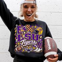 Load image into Gallery viewer, College Game Day T-Shirt | Choose Your Team | Black Gildan Softstyle
