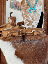 Load image into Gallery viewer, The Western + Co. Snaffle Bit Belt in Saddle
