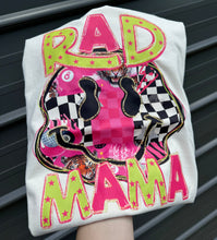 Load image into Gallery viewer, RAD MOM neon face tee or sweatshirt
