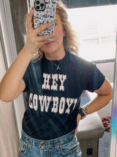 Load image into Gallery viewer, Hey Cowboy Western Graphic Tee
