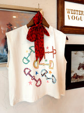Load image into Gallery viewer, The Bold Horse Bit Muscle Tee
