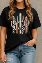 Load image into Gallery viewer, Mixed Print Cactus Graphic Tee
