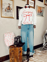 Load image into Gallery viewer, Cowgirls Need Love Too Sweatshirt EXTRA LARGE

