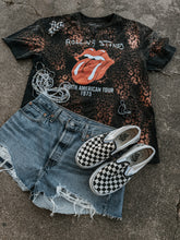 Load image into Gallery viewer, Handmade by me Upcycled Rolling Stones Bleached Leopard Tour Tee (One of a Kind)
