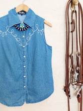 Load image into Gallery viewer, The Dallas Days Denim Top
