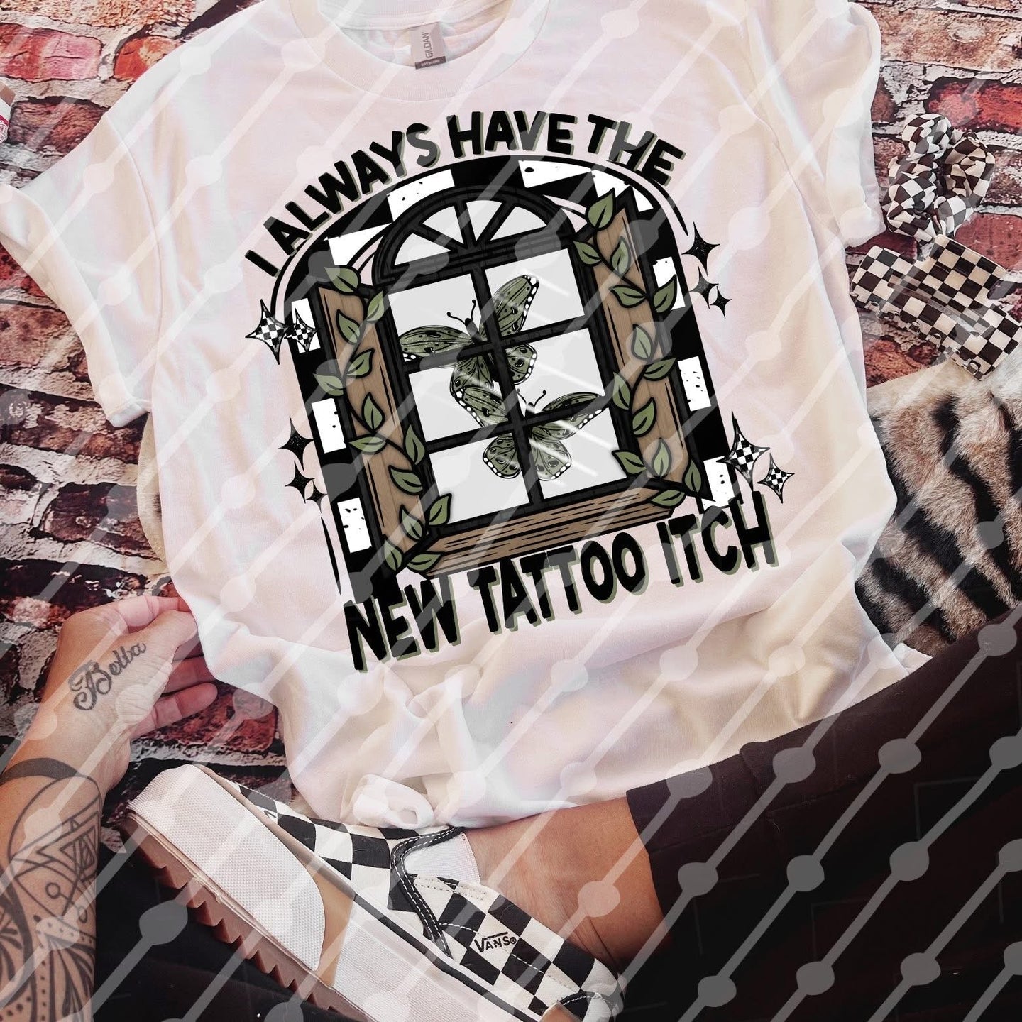 I always have the new tattoo itch tee or sweatshirt
