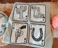 Load image into Gallery viewer, Limited Edition - Four of a Kind - Graphic Top - Small Left
