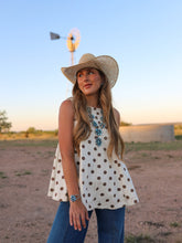Load image into Gallery viewer, The Posie Polka Dot Denim Top
