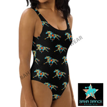 Load image into Gallery viewer, Yeehaw Aztec Horse One Piece Swimsuit
