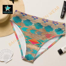 Load image into Gallery viewer, Ready To Ship Yeehaw Southwest Aztec Bikini Bottom Size MEDIUM OR LARGE
