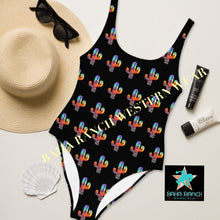 Load image into Gallery viewer, Yeehaw Sunset Desert One-Piece Swimsuit
