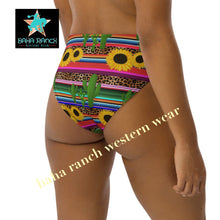 Load image into Gallery viewer, Yeehaw Sunflower Serape Cactus Bikini Bottom
